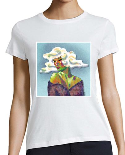 Camiseta mujer Mujer nube de colores - latostadora.com - Modalova