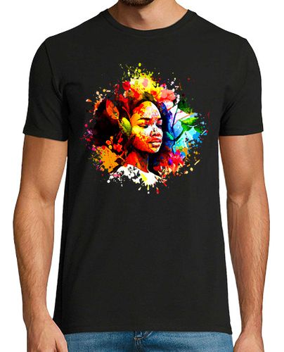 Camiseta mujer africana acuarela - latostadora.com - Modalova