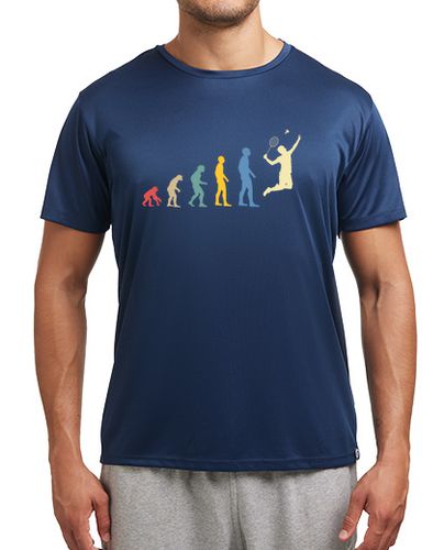 Camiseta deportiva evolución bádminton hombre humor - latostadora.com - Modalova