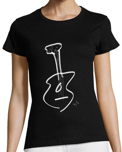 Camiseta mujer Dobemola White Guitar2 - latostadora.com - Modalova