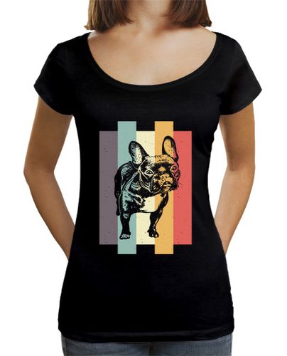 Camiseta mujer bulldogs bulldog francés retro frenchie laTostadora - latostadora.com - Modalova