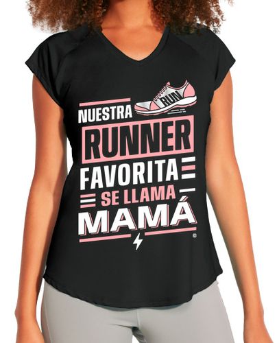 Camiseta Mujer Deportiva Nuestra runner favorita se llama mamá laTostadora - latostadora.com - Modalova