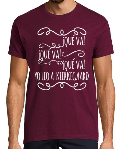 Camiseta Yo leo a Kierkegaard (blanco) - latostadora.com - Modalova