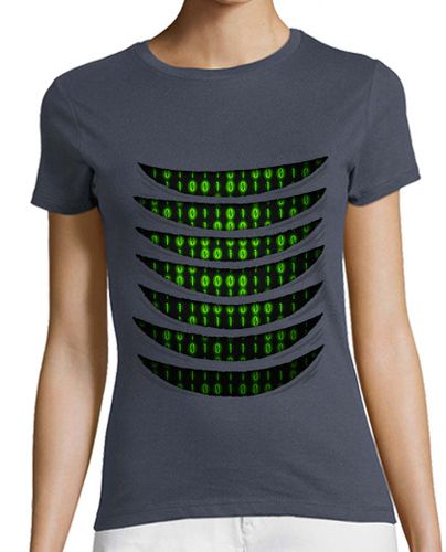 Camiseta Mujer Manga Corta Binary Code Inside laTostadora - latostadora.com - Modalova