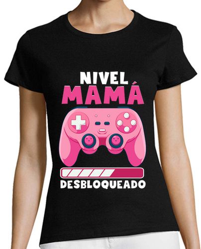 Camiseta mujer Nivel Mamá Desbloqueado Madre Gamer Videojuegos - latostadora.com - Modalova