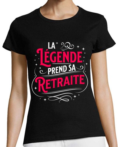 Camiseta Mujer Manga Corta mensaje de regalo de jubilación humor laTostadora - latostadora.com - Modalova