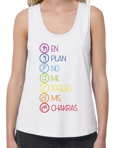 Camiseta mujer En Plan No me toques los Chakras - latostadora.com - Modalova