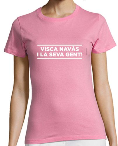Camiseta mujer Visca Navàs rosa - latostadora.com - Modalova