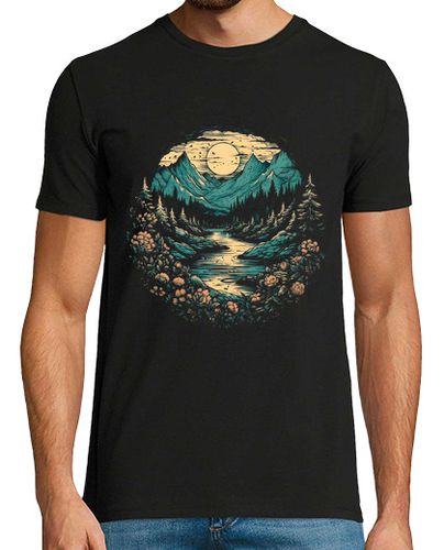 Camiseta Luna Montaña Y Rios - latostadora.com - Modalova
