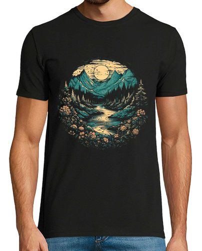 Camiseta Luna Montaña Y Rios laTostadora - latostadora.com - Modalova