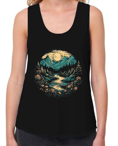 Camiseta mujer Luna Montaña Y Rios laTostadora - latostadora.com - Modalova