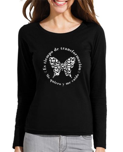 Camiseta mujer Mariposa transformación y crecimiento - latostadora.com - Modalova