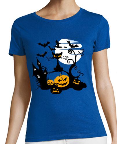 Camiseta mujer Happy Halloween - latostadora.com - Modalova