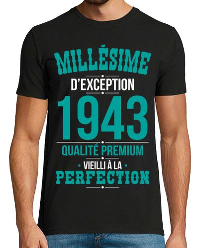 Camiseta cumpleaños 80 años - cosecha 1943 - latostadora.com - Modalova