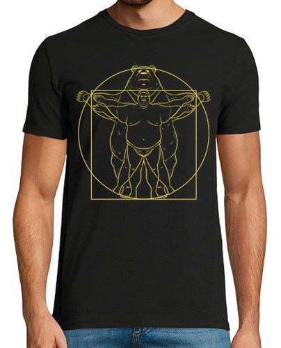 Camiseta Hombre De Vitruvio Oso Gordo Da Vinci - latostadora.com - Modalova