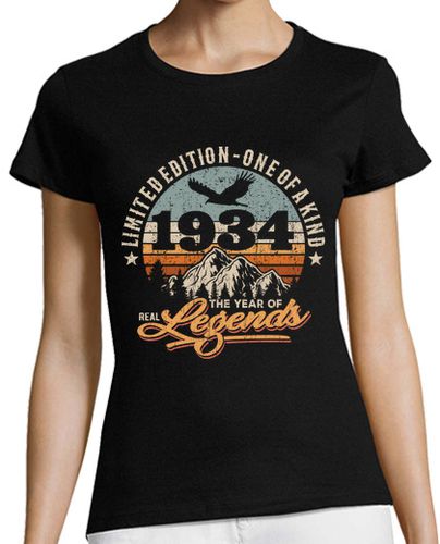 Camiseta mujer 89 años - leyenda de 1934 - latostadora.com - Modalova