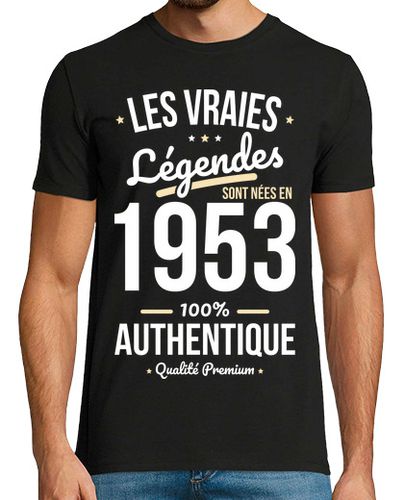 Camiseta cumpleaños 70 años - leyendas 1953 - latostadora.com - Modalova