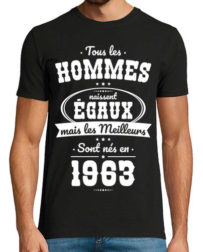 Camiseta 60 años - hombres igual mejor 1963 - latostadora.com - Modalova