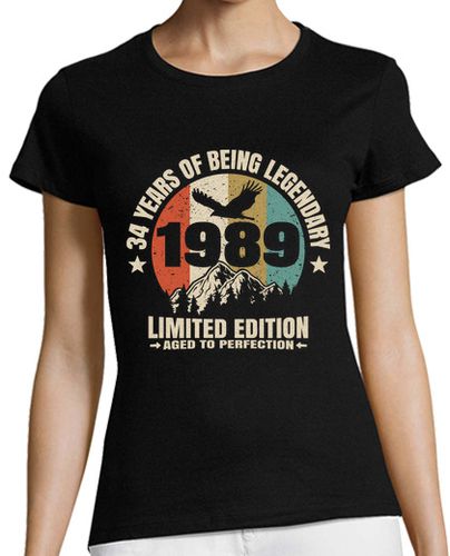 Camiseta mujer 34 años - legendario desde 1989 - latostadora.com - Modalova
