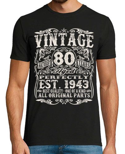 Camiseta 80 años - mejor calidad de 1943 - latostadora.com - Modalova