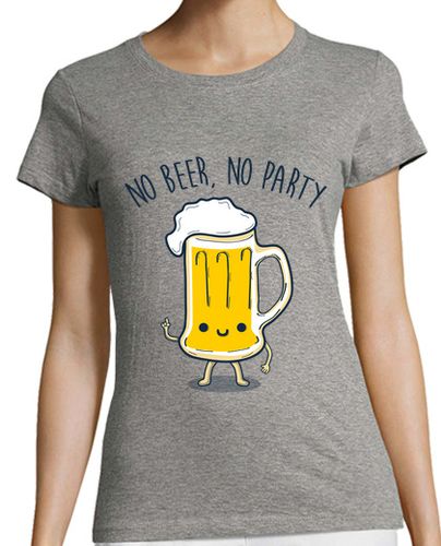 Camiseta mujer No Beer, No Party - latostadora.com - Modalova