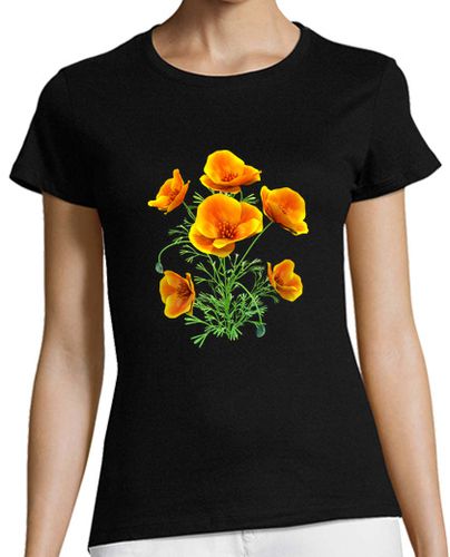 Camiseta mujer Amapolas de California - latostadora.com - Modalova