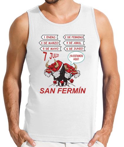 Camiseta Hombre Sin Mangas San Fermín laTostadora - latostadora.com - Modalova