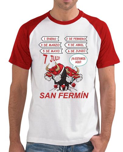 Camiseta Hombre Estilo Béisbol San Fermín laTostadora - latostadora.com - Modalova