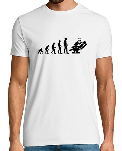 Camiseta evolución dentista hombre humor - latostadora.com - Modalova