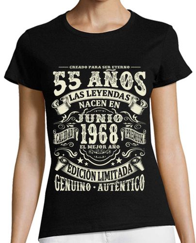 Camiseta mujer junio 1968 - 55 años - latostadora.com - Modalova