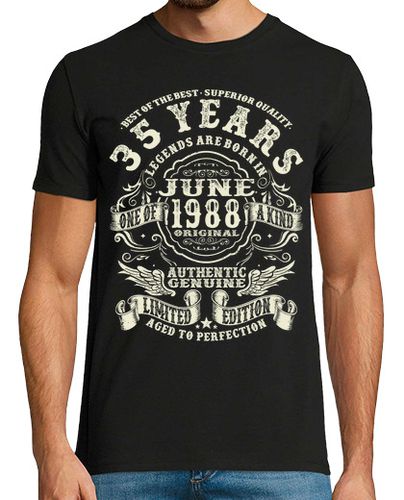 Camiseta nacido en junio 1988 - 35 años - latostadora.com - Modalova