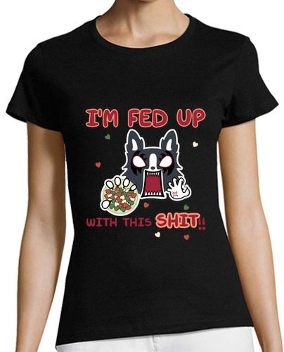 Camiseta mujer Camiseta Dog fedup with this shit - latostadora.com - Modalova