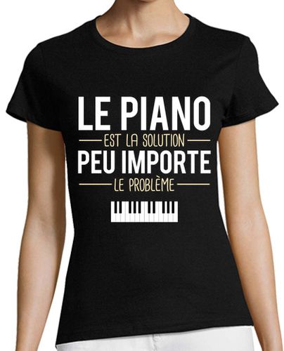 Camiseta mujer regalo de amante de la música de piano - latostadora.com - Modalova