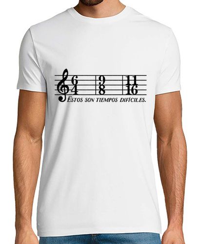 Camiseta Tiempos Difíciles Solfa Música Música Clásica Conciertos - latostadora.com - Modalova