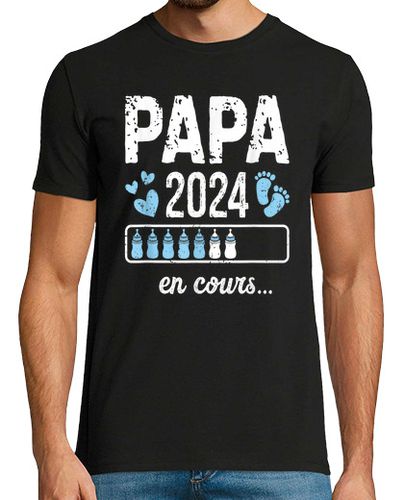 Camiseta Hombre Manga Corta papá en progreso 2024 futuro papá anuncia embarazo papá 2024 laTostadora - latostadora.com - Modalova