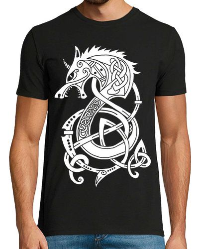 Camiseta dragón lobo vikingo blanco laTostadora - latostadora.com - Modalova