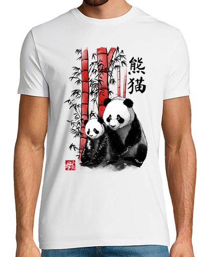 Camiseta Panda and cub sumi e - latostadora.com - Modalova