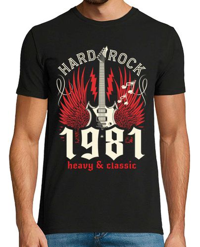 Camiseta Hombre Manga Corta Músico de Hard Rock 42 Años Cumpleaños laTostadora - latostadora.com - Modalova