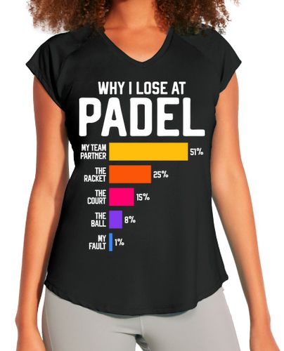 Camiseta deportiva mujer por qué pierdo en el pádel - latostadora.com - Modalova