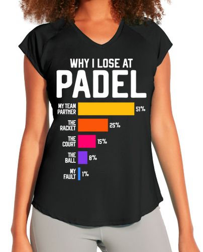 Camiseta Mujer Deportiva por qué pierdo en el pádel laTostadora - latostadora.com - Modalova