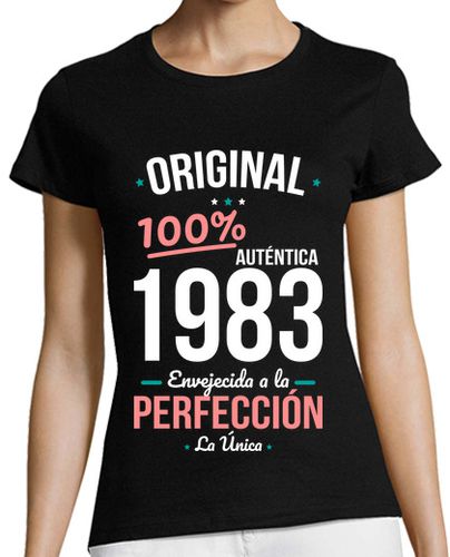 Camiseta mujer 40 años - Original Auténtica 1983 - latostadora.com - Modalova
