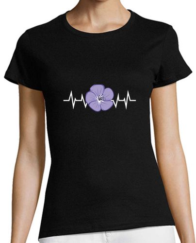 Camiseta mujer pétalo de flor de flor morada - latostadora.com - Modalova