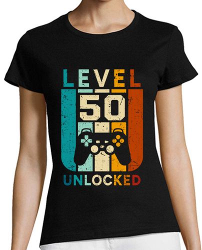 Camiseta mujer 50 Level Unlocked colores 000015 - latostadora.com - Modalova