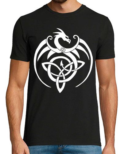 Camiseta dragón blanco y símbolo celta - latostadora.com - Modalova
