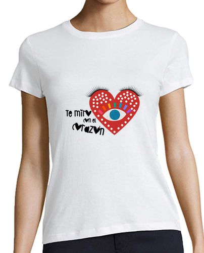 Camiseta mujer Te miro con el corazón - latostadora.com - Modalova