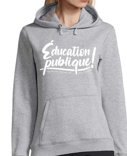 Sudadera Con Capucha Para Mujer Éducation Publique - Marea Verde - Plat laTostadora - latostadora.com - Modalova