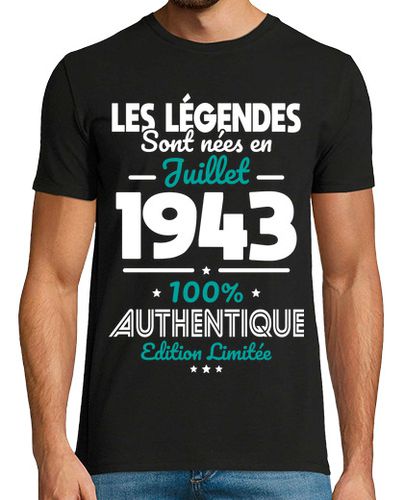 Camiseta 80 años - leyendas nacidas en julio de - latostadora.com - Modalova