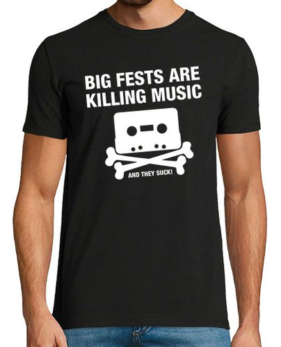 Camiseta Big Fests Are Killing Music M-White - latostadora.com - Modalova