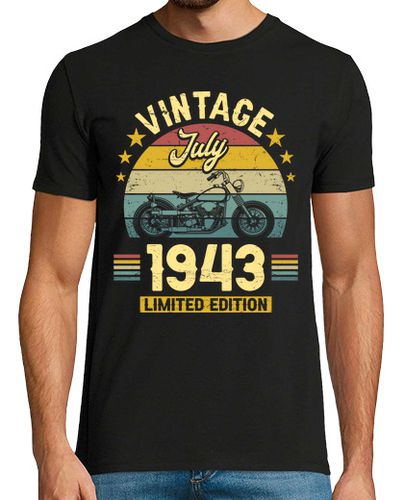 Camiseta Nacido En Julio 1943 80 Años Cumpleaños - latostadora.com - Modalova