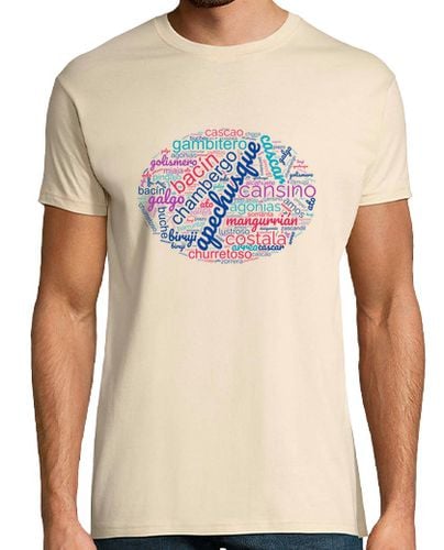 Camiseta Hombre Manga Corta Nube de palabras manchegas laTostadora - latostadora.com - Modalova